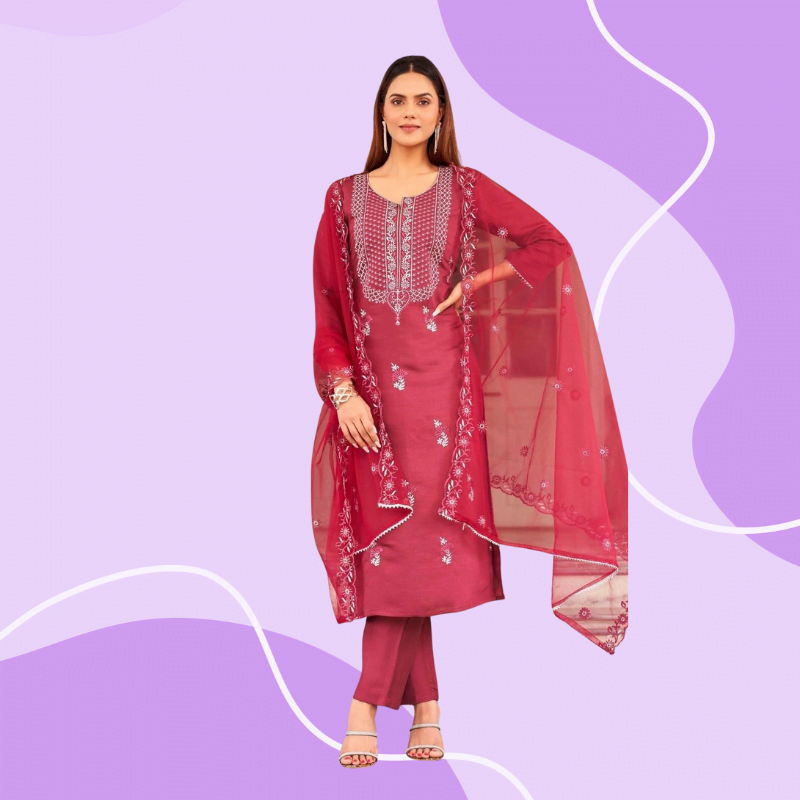 festive kurta set with Duppta