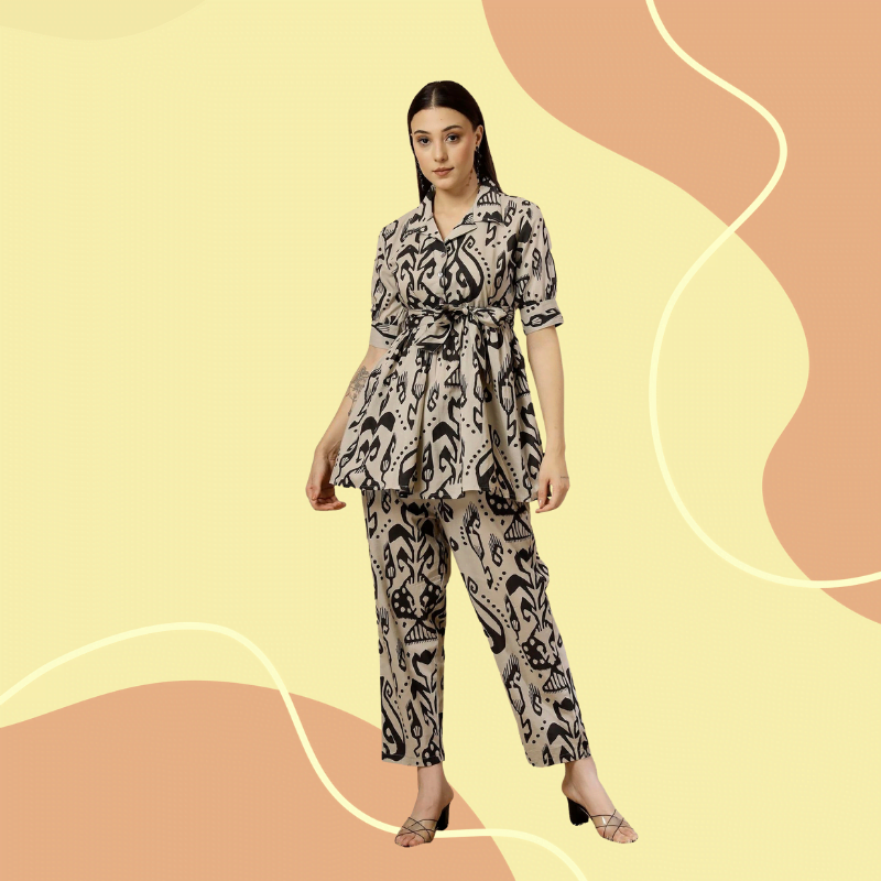 Trendy Coordset Knot-tie